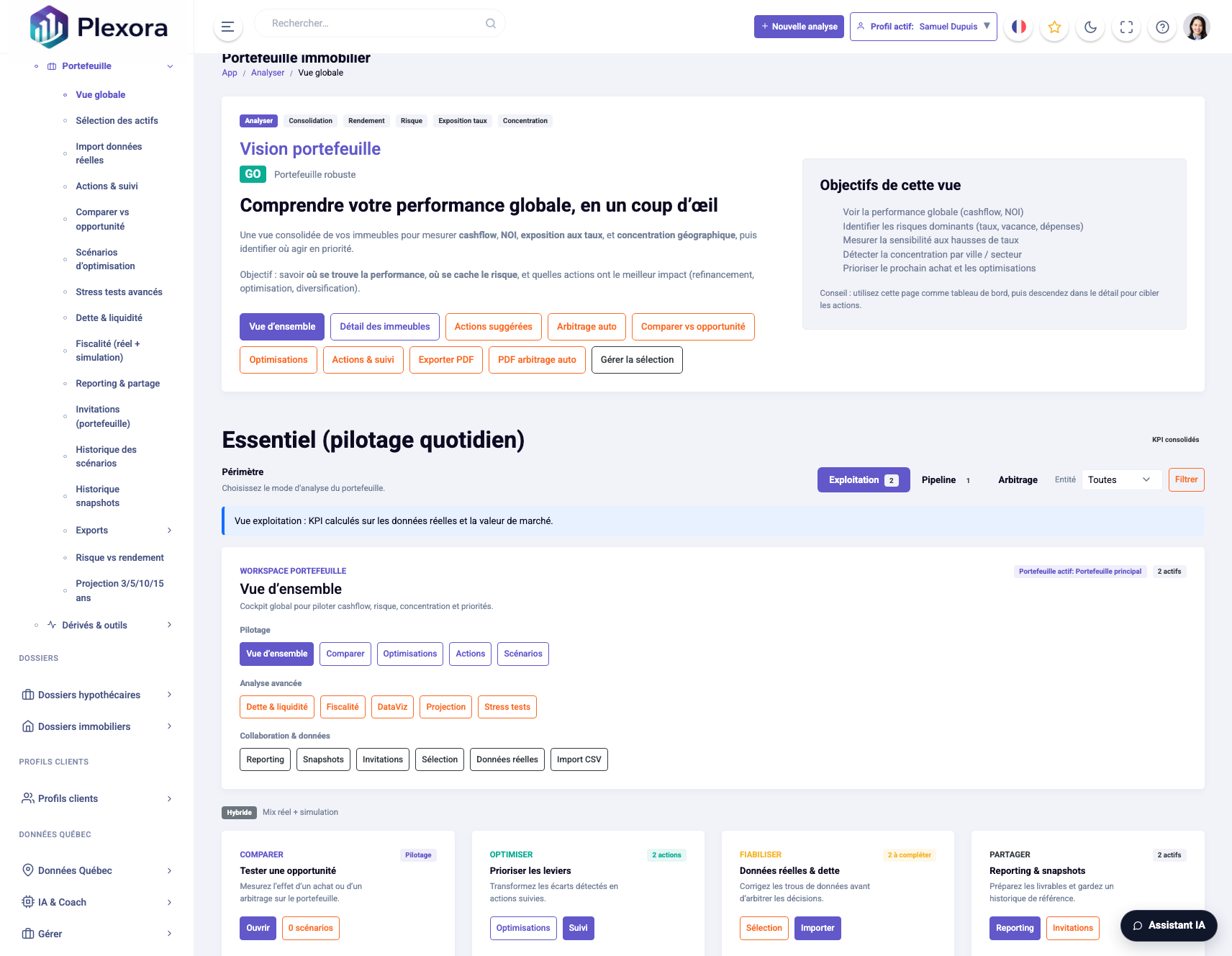 Portefeuille immobilier